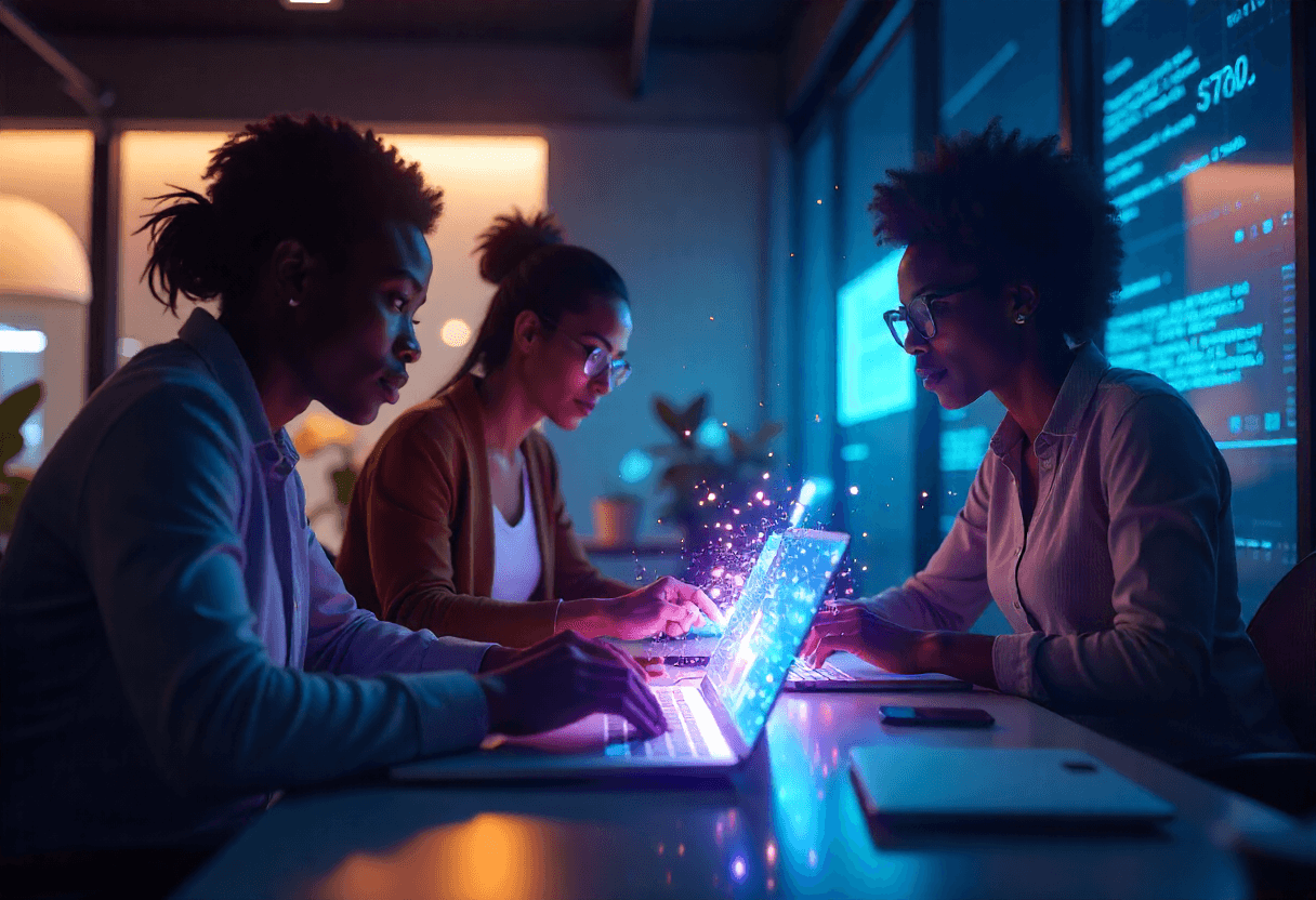 Visuel illustrant la transformation digitale